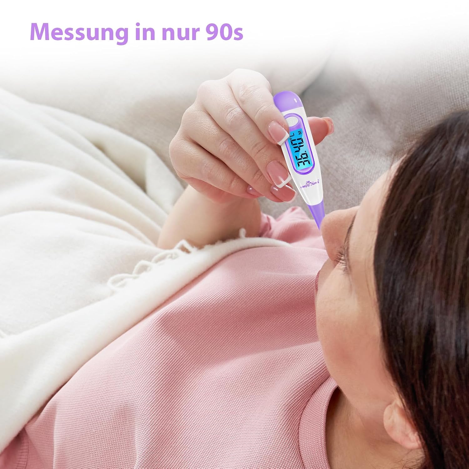 Easy@Home Basalthermometer Fruchtbarkeitsthermometer Ovulationstest zur Zykluskontrolle und Eisprung