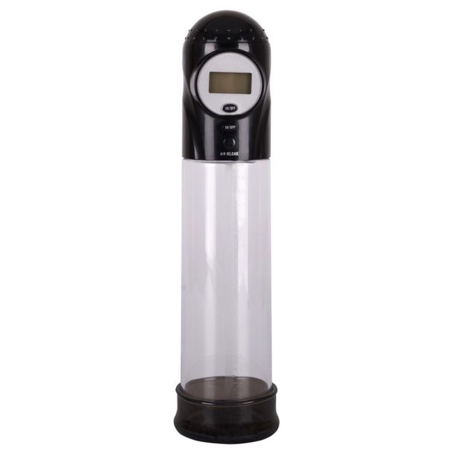 Seven Creations | Penispumpe „Auto Pump“ mit rauchfarbener Manschette | Mess-Skala