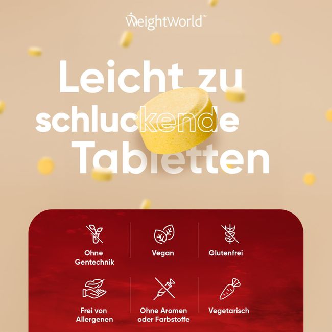 WeightWorld | Vitamin B Komplex - Mit Vitamin C - 365 Tabletten