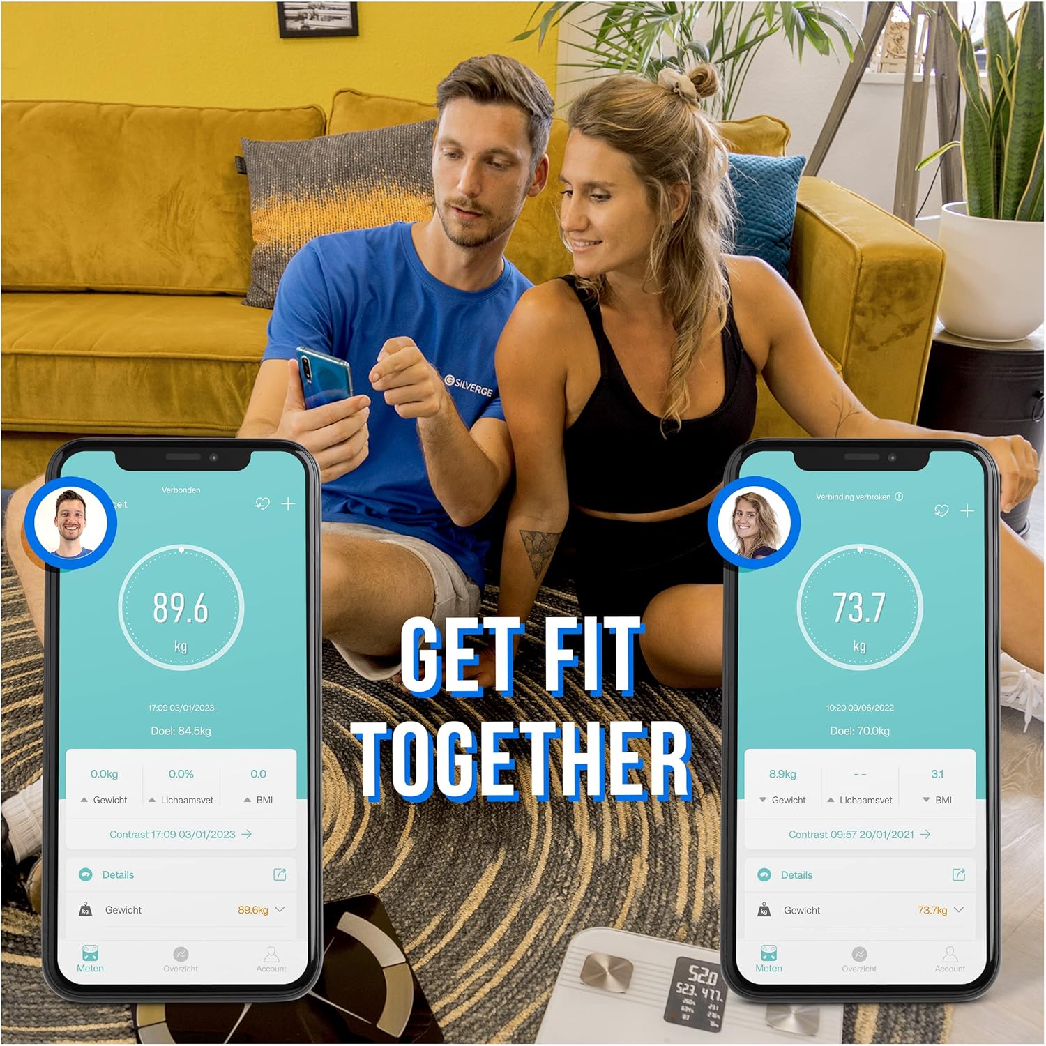 Silvergear | Smart Waage mit Körperanalyse und App-Anbindung