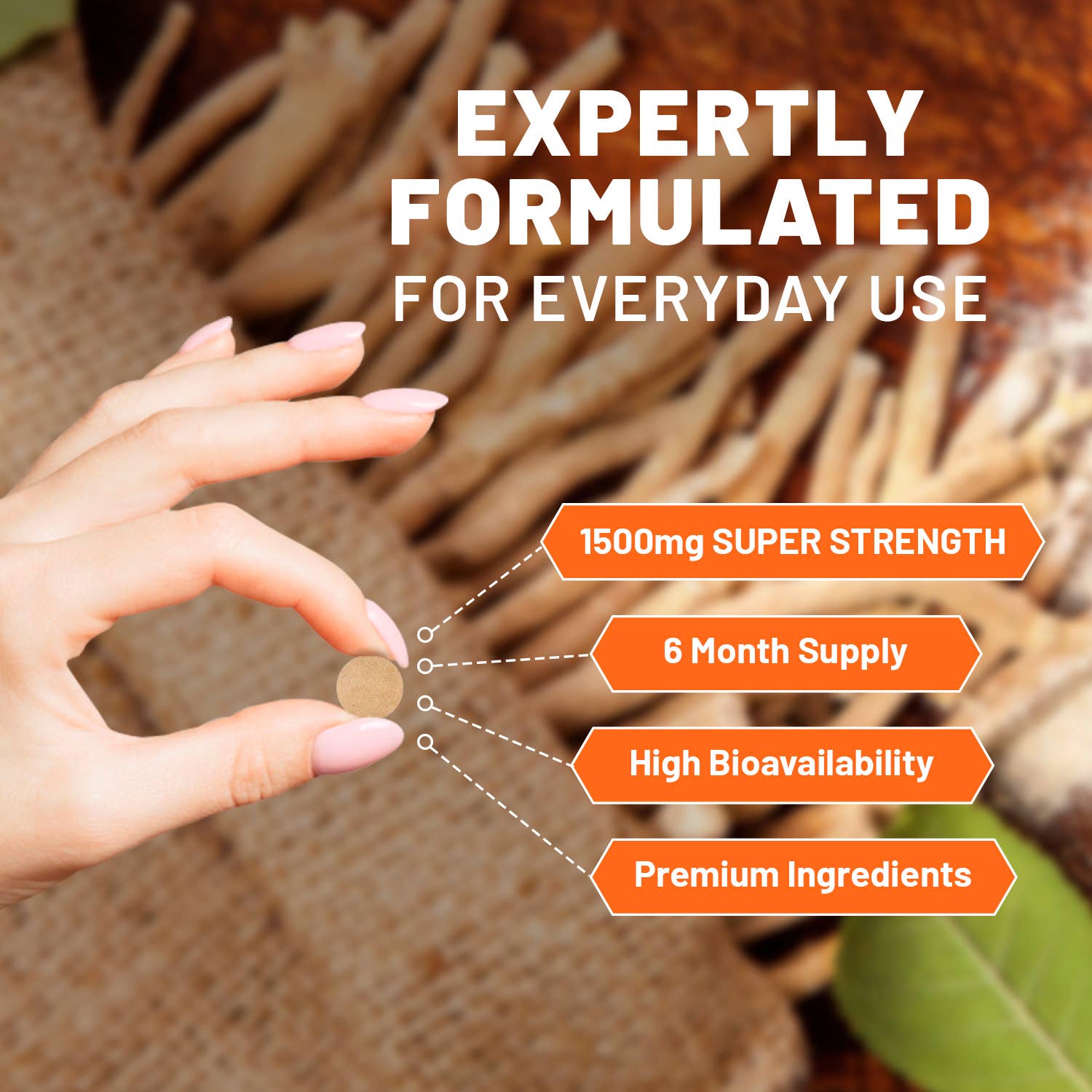 Prowise Healthcare | Ashwagandha 1500 mg - 180 vegane Tabletten