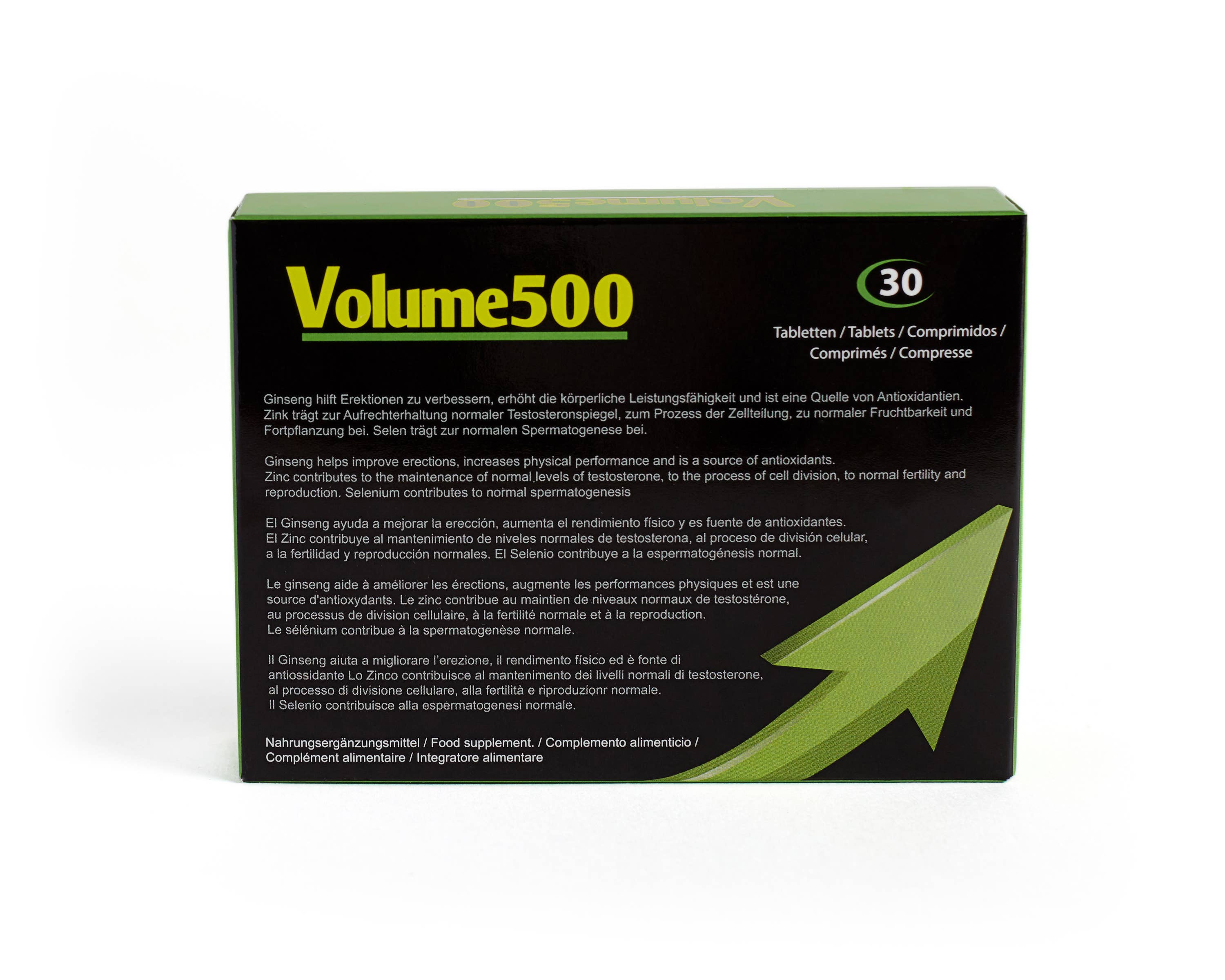 500Cosmetics | Volume500 Sperma Tabletten - 30 Kapseln