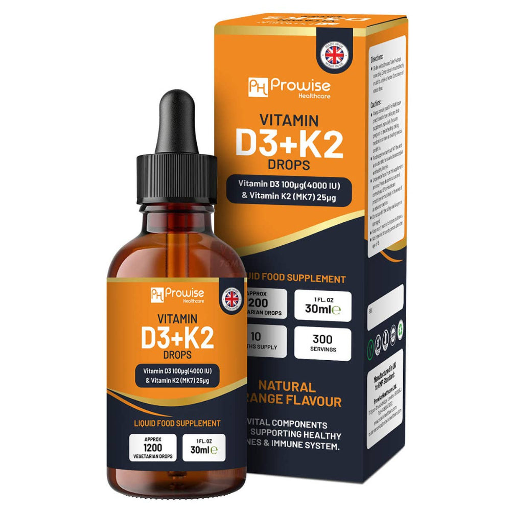 Prowise Healthcare | Vitamin D3 4000 IE + K2 MK7 25 µg Tropfen - 30ml