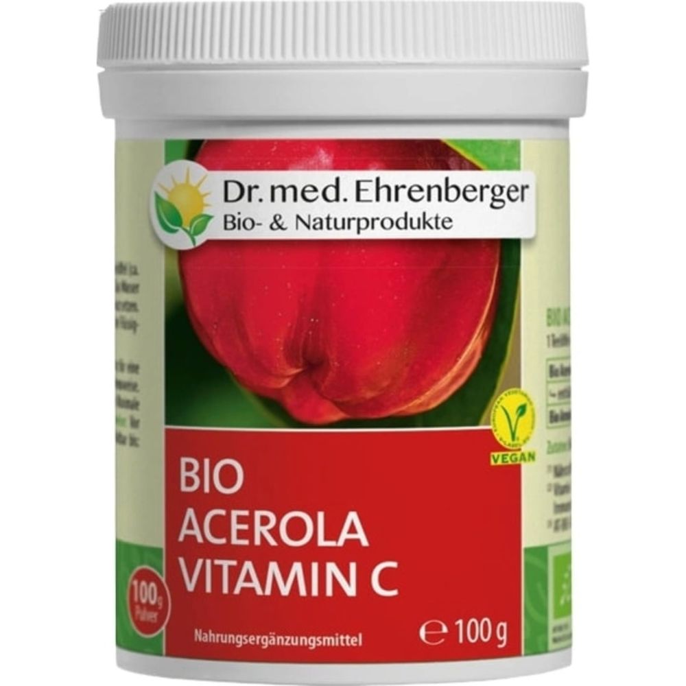 Dr. Ehrenberger | BIO Acerola Pulver - natürliches Vitamin C - 100g