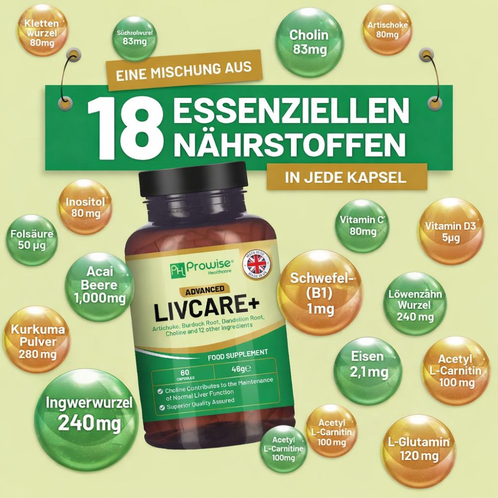 Prowise Healthcare | Advanced Livcare+ Leberreinigung & Detox - 60 Kapseln