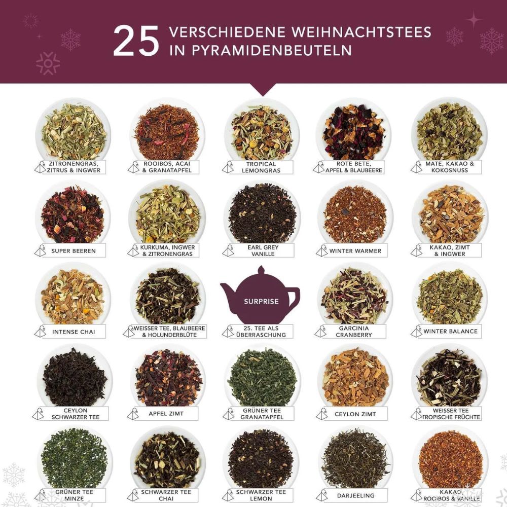 English Tea Shop | Adventskalender "Christmas Vibes only" - 25 BIO Teepyramiden