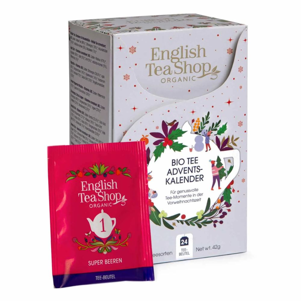 English Tea Shop | Adventskalender "Weihnachtsmarkt" - Weiß - 24 einzeln verpackte BIO-Tees