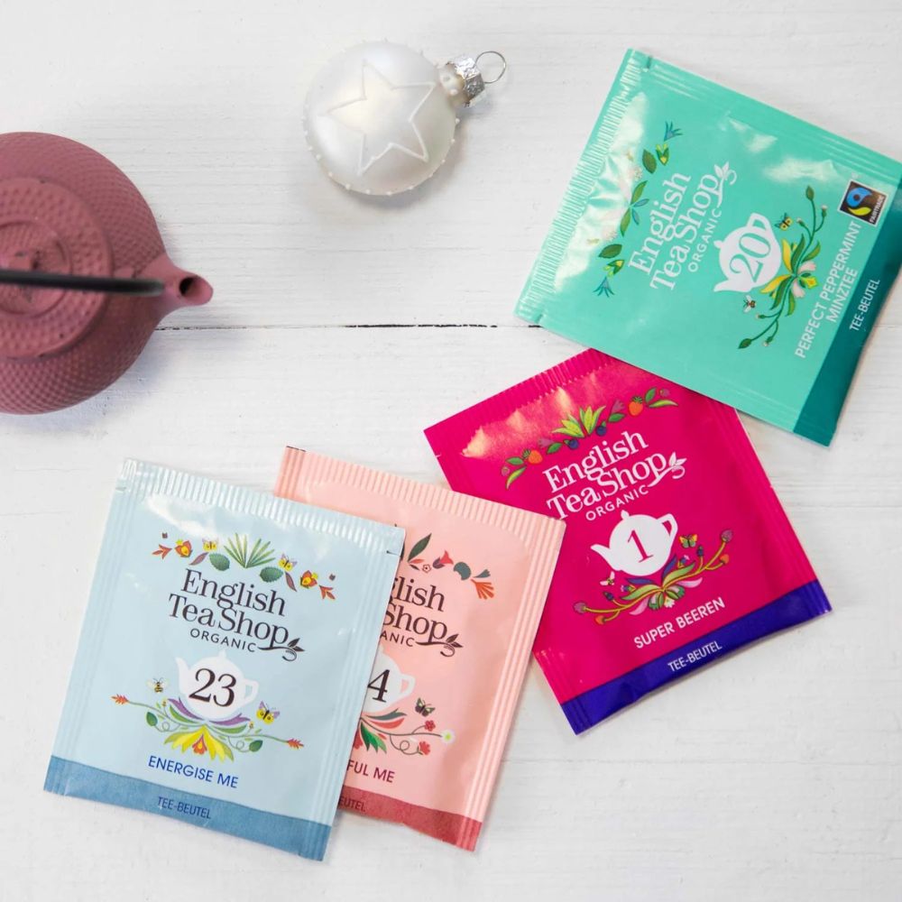 English Tea Shop | Adventskalender "Weihnachtsmarkt" - Weiß - 24 einzeln verpackte BIO-Tees