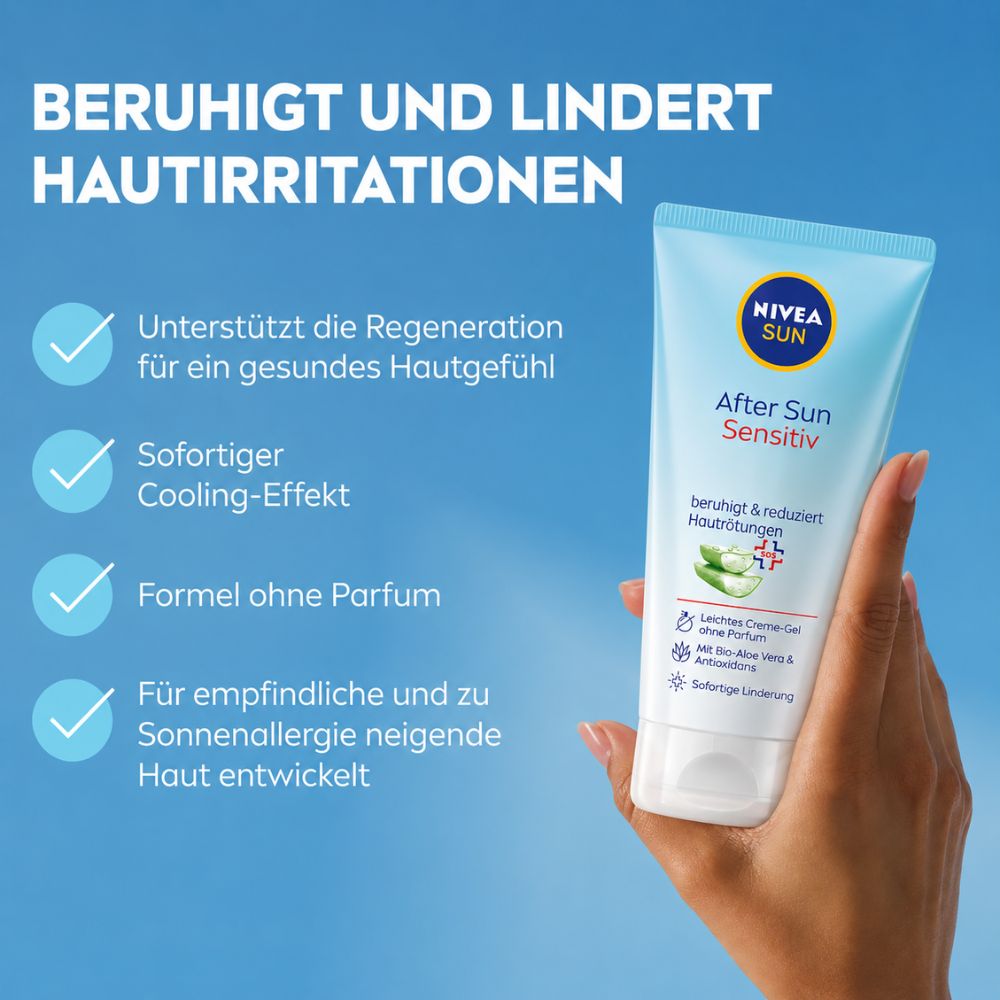 NIVEA SUN | After Sun Gel sensitiv - 175 ml