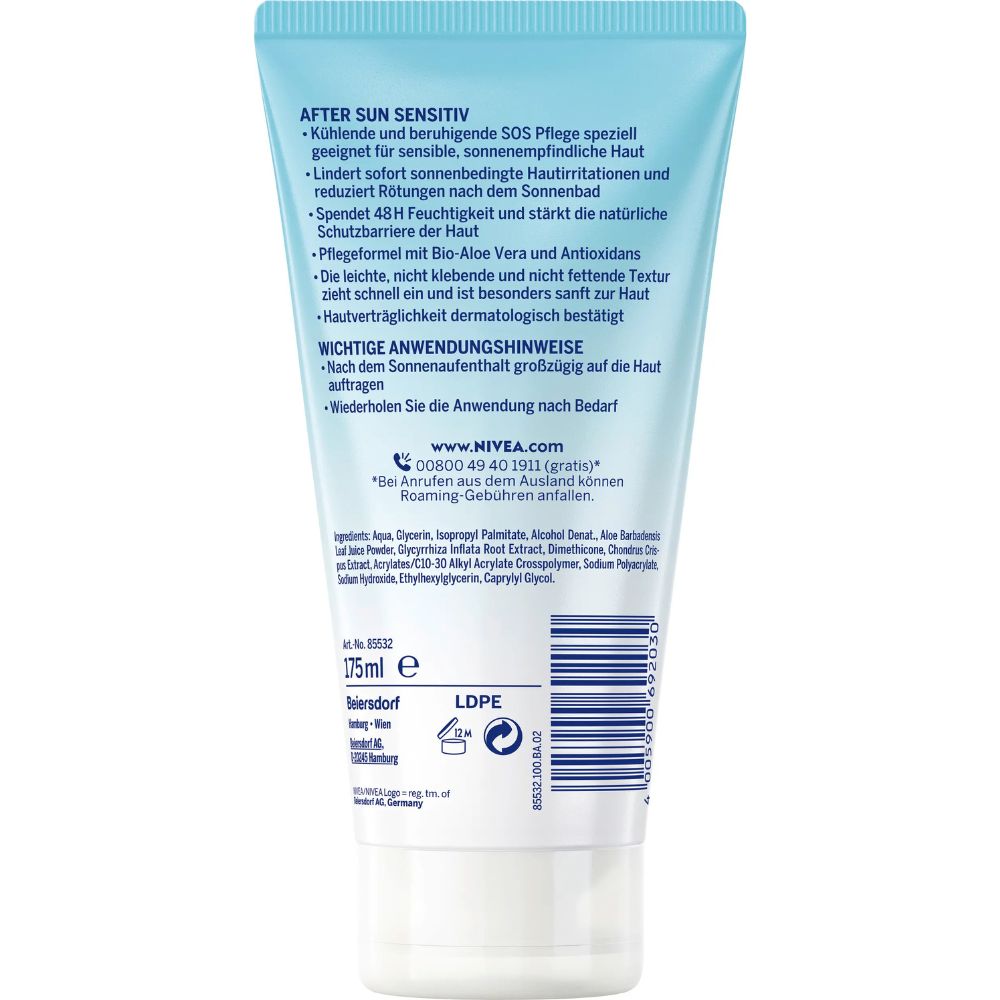 NIVEA SUN | After Sun Gel sensitiv - 175 ml