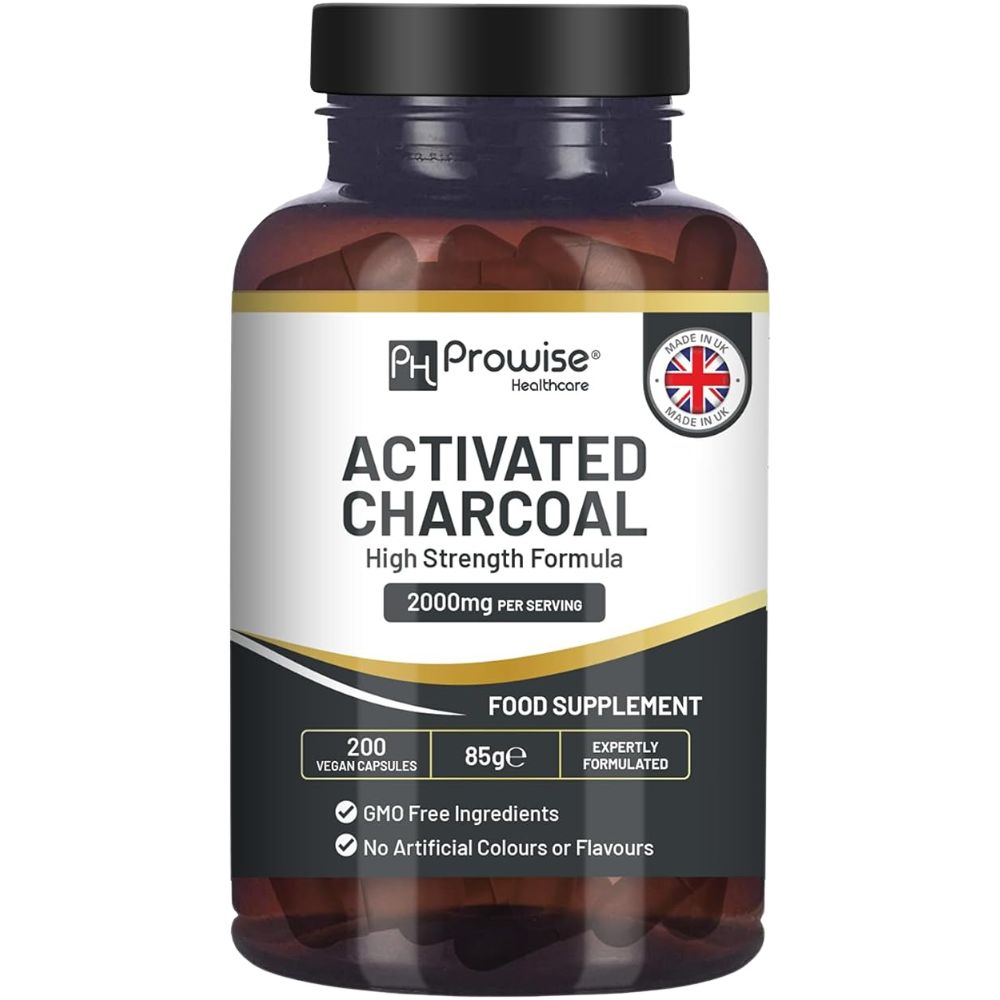 Prowise Healthcare | Aktivkohle-Kapseln 2000 mg - 200 vegane Kapseln