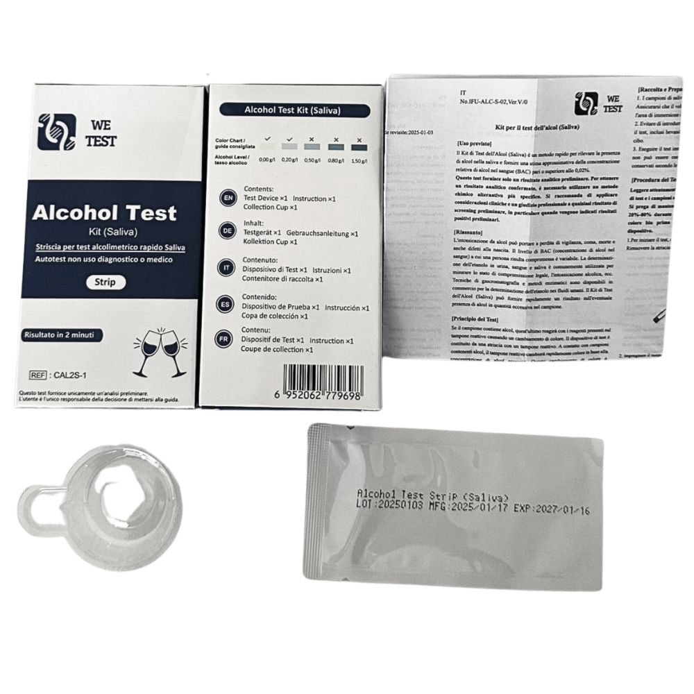 We Test | Alkoholtest Speicheltest-Kit (1 Stück)