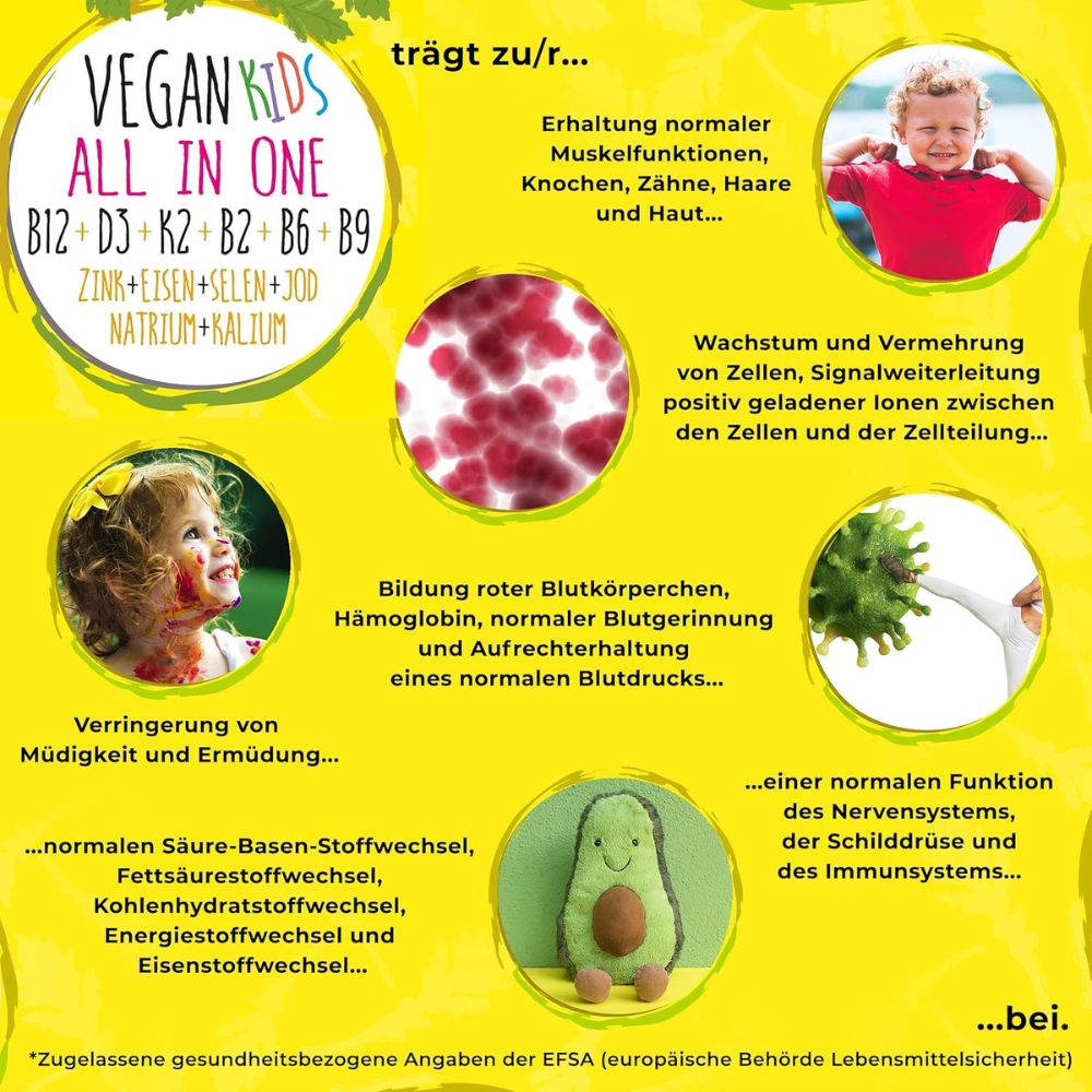NatureCraft | Vegan All-In-One KIDS Vitamine - 120 kapseln