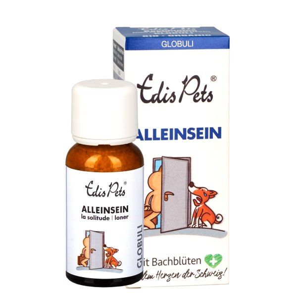Edis Pets Alleinsein Bio Bachblüten Globuli für Hunde