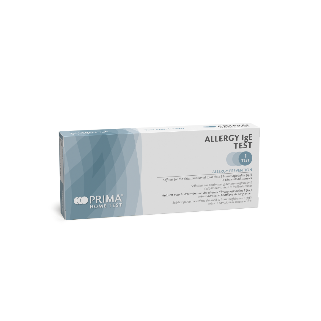 PRIMA | Allergie IgE Home Test | Selbsttest zum Nachweis des gesamten Immunglobulin E (IgE)-Spiegels