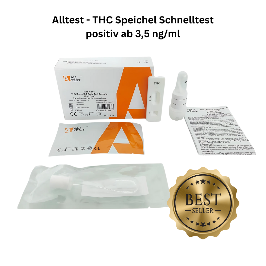 THC Alltest - Speichel Schnelltest positiv ab 3,5 ng/ml