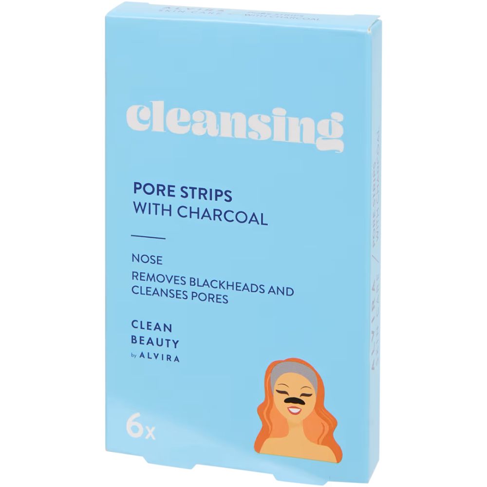 Alvira Clean Beauty | Nasenstrips mit Holzkohle - 6 Stück