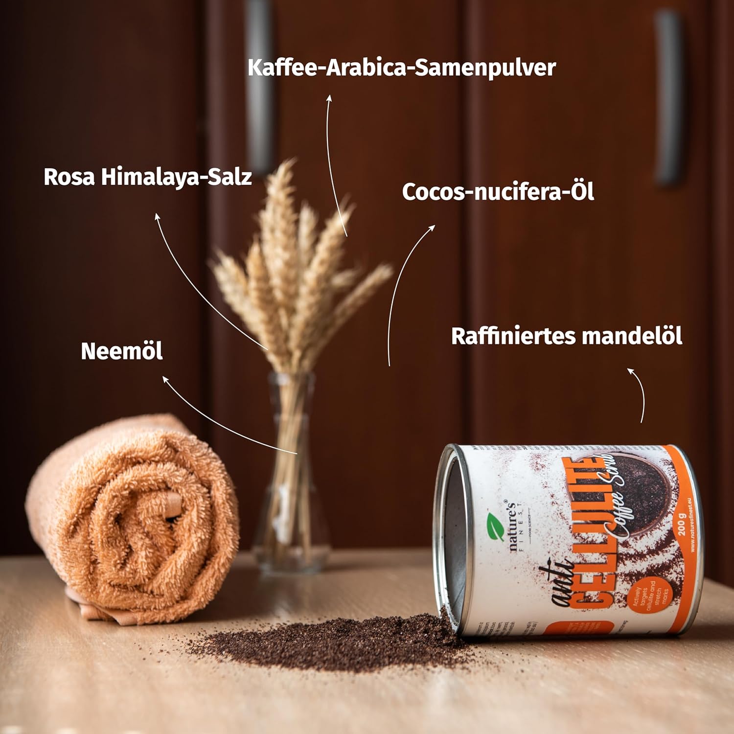 Nature's Finest I Anti Cellulite Coffee Scrub I Kaffee-Peeling gegen Cellulite