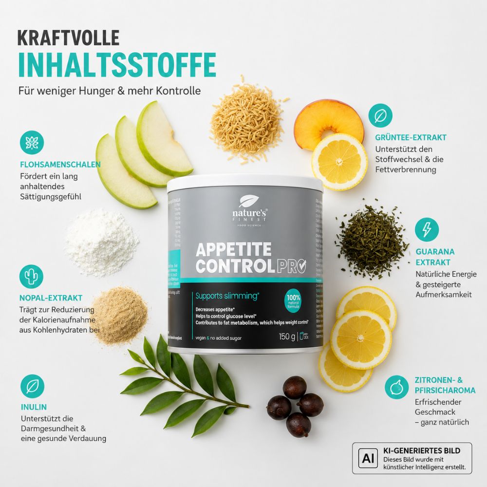 Nature’s Finest | Appetite Control PRO – 5-in-1 Formel für Appetit- & Gewichtskontrolle