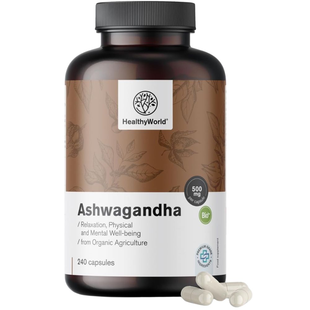 HealthyWorld | Ashwagandha 500 mg - 240 Kapseln