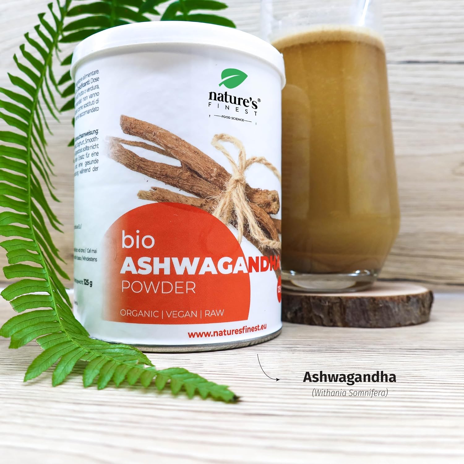 Nature's Finest I Ashwagandha-Pulver Bio für Entspannung, Stressschutz & Energie