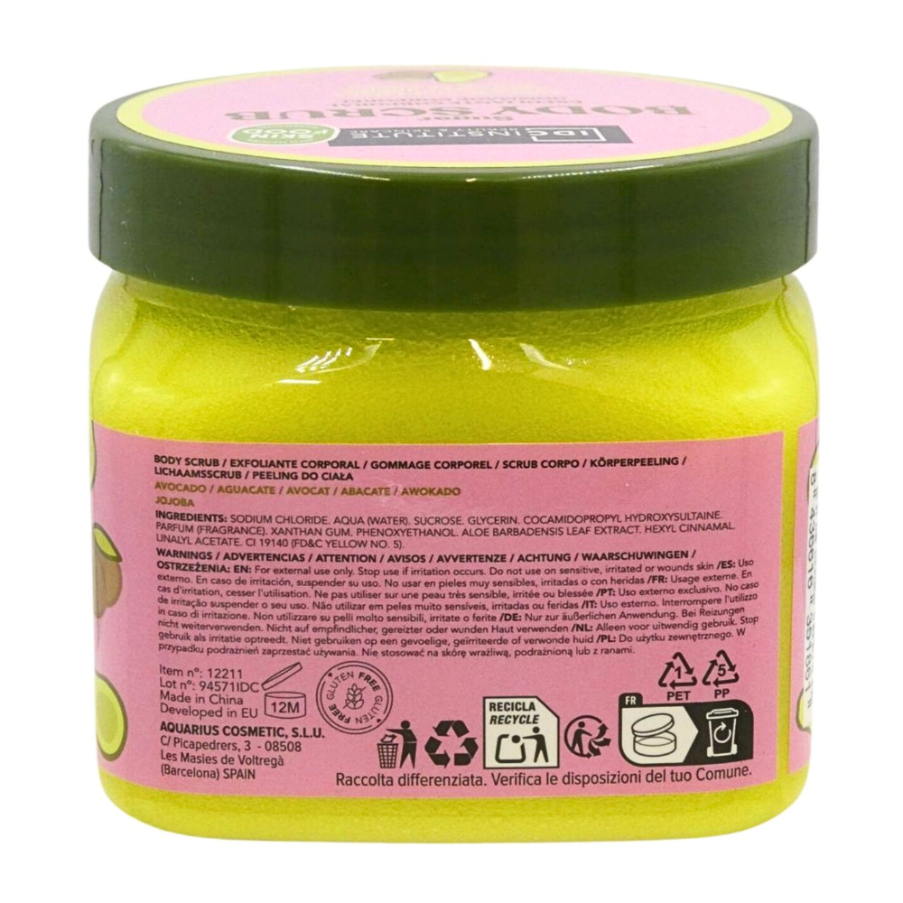 Idc Institute | Avocado- und Jojobaöl-Zucker-Körperpeeling - 470g
