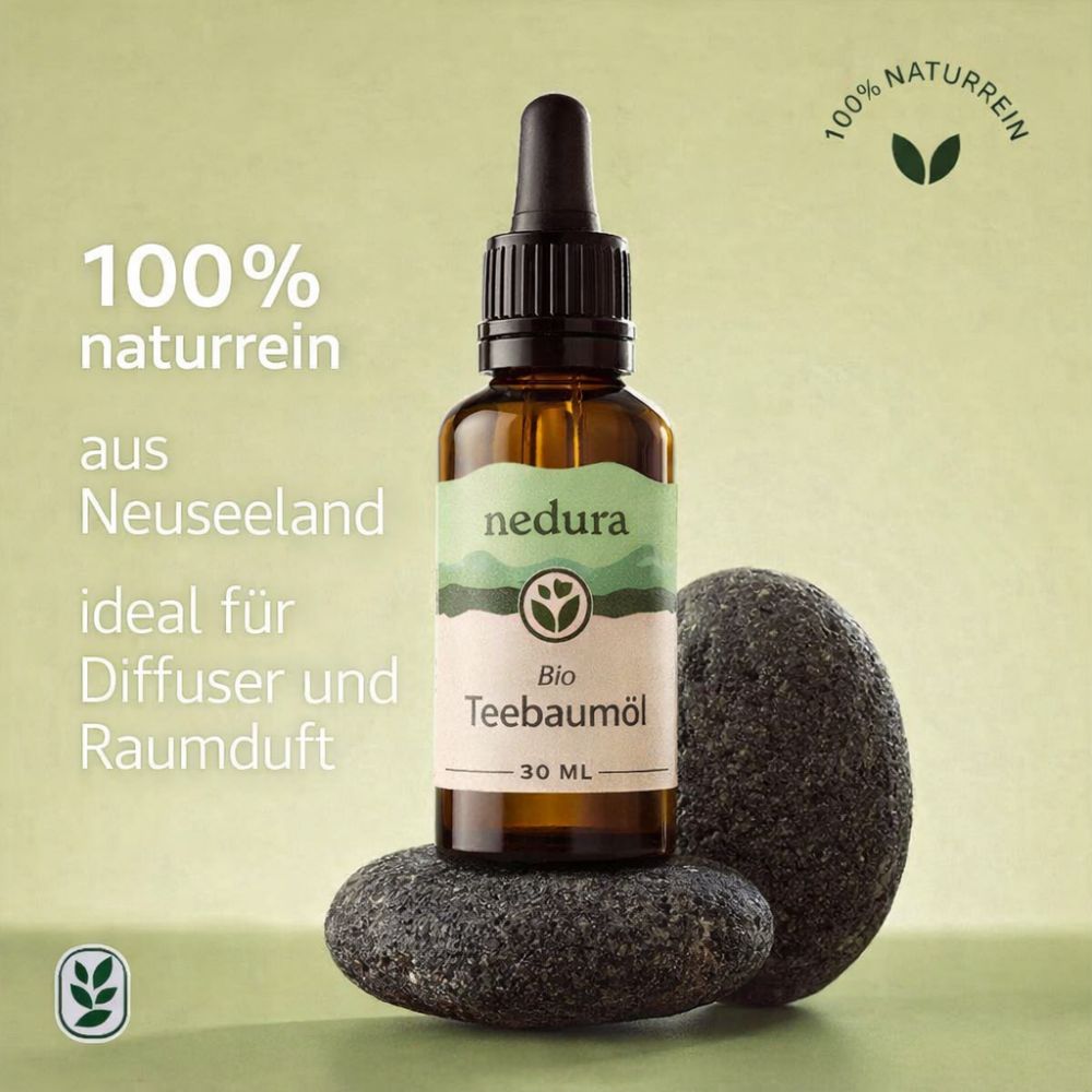 Nedura BIO Teebaumöl - Natürliche Pflege für Haut und Gesicht - 30ml