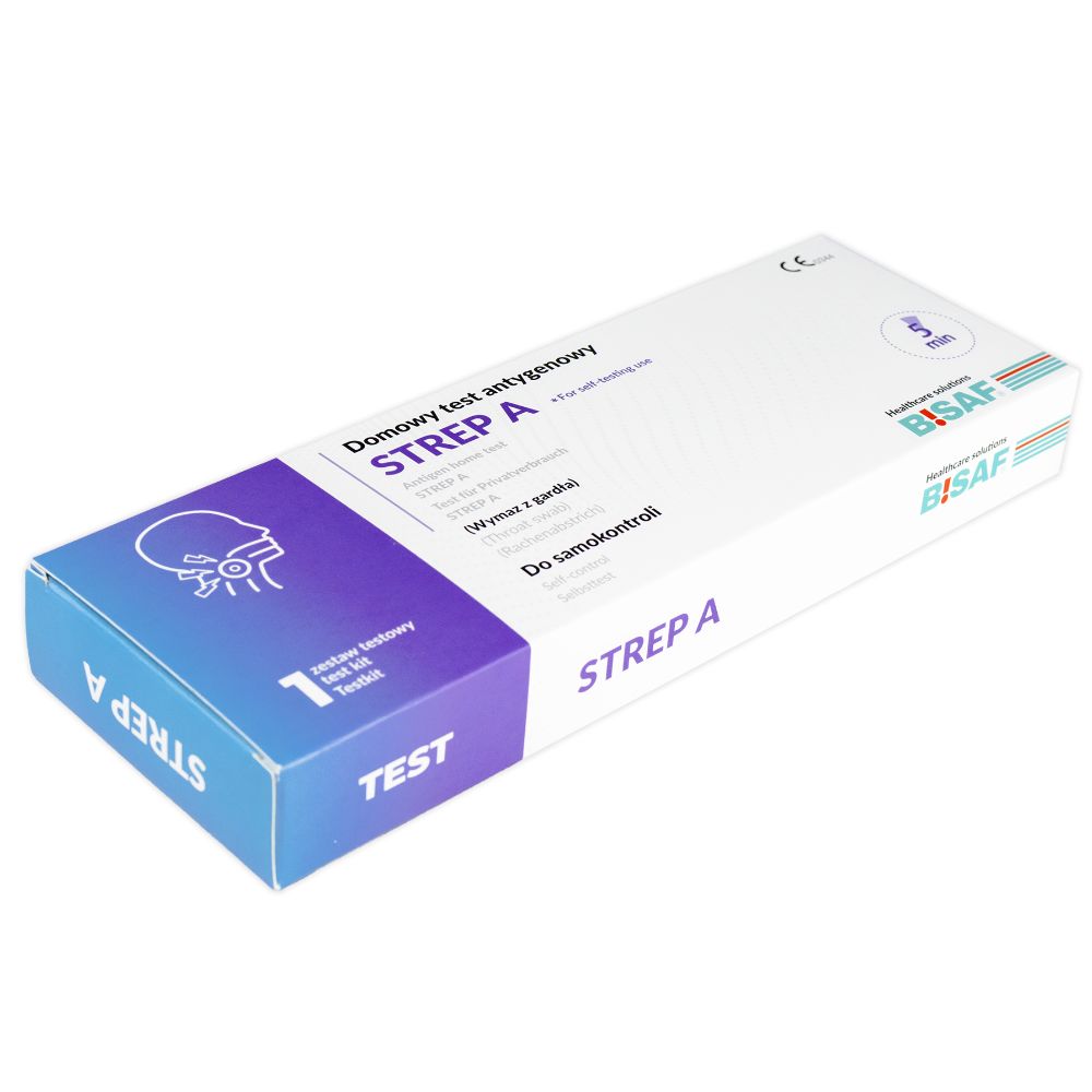 BISAF | Strep A Test – Für Halsentzündung und Scharlach (Einzelverpackung)