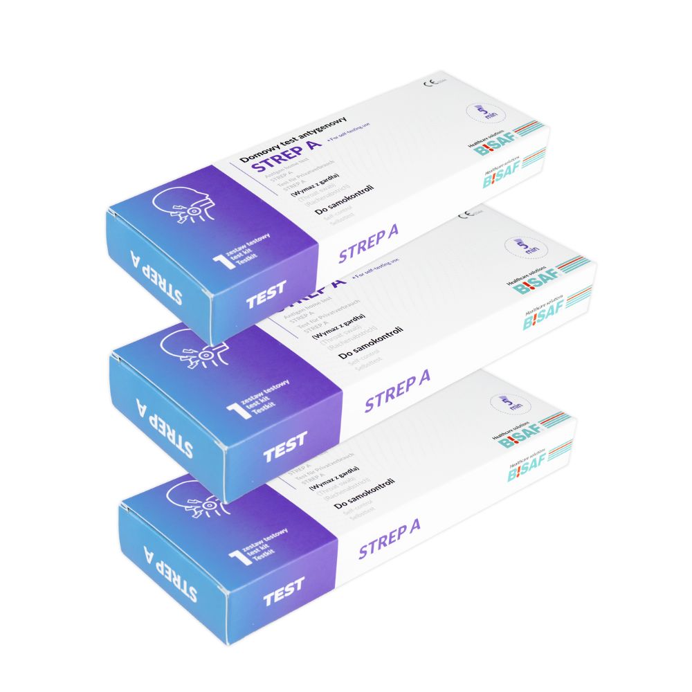 BISAF | Strep A Test – Für Halsentzündung und Scharlach (Einzelverpackung)