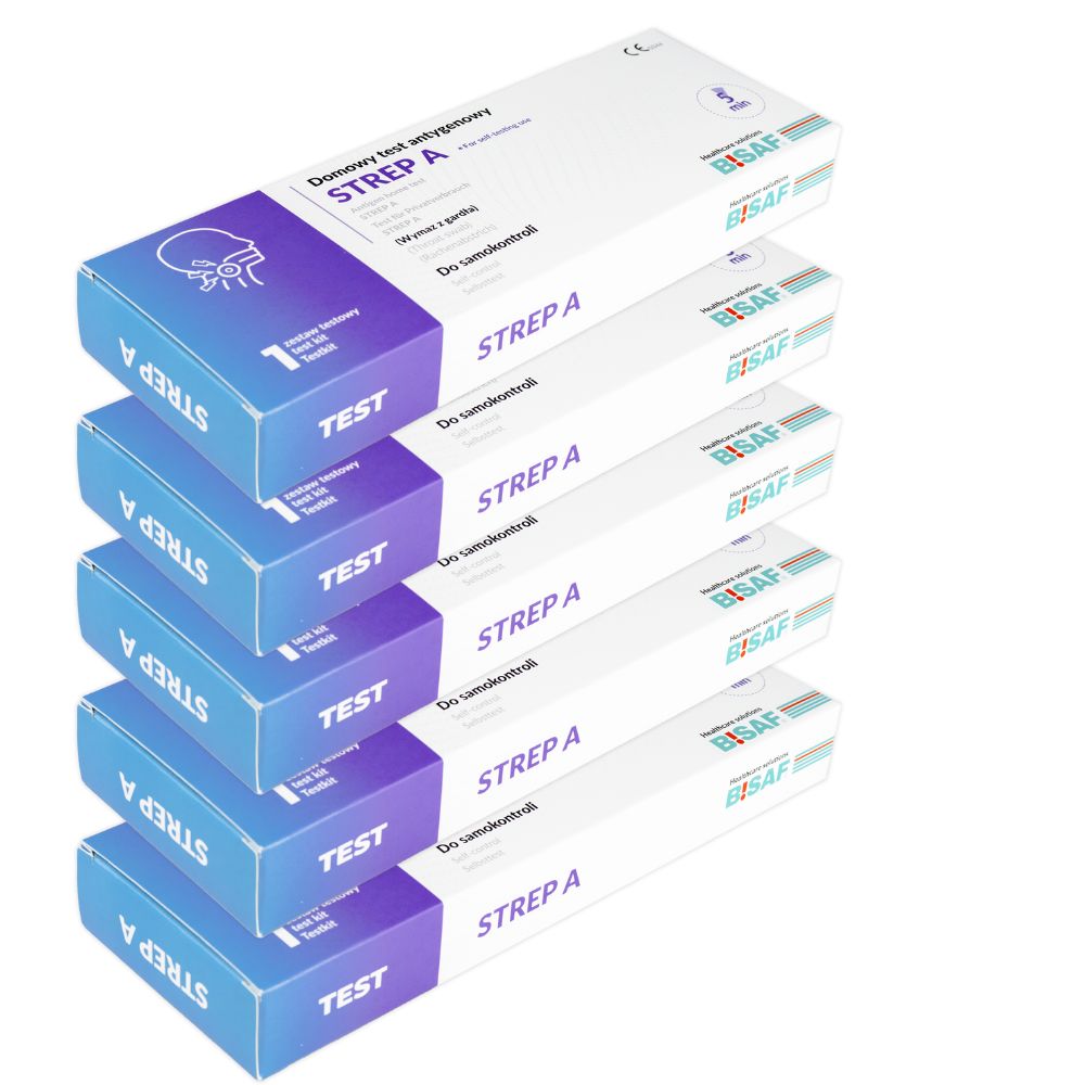 BISAF | Strep A Test – Für Halsentzündung und Scharlach (Einzelverpackung)