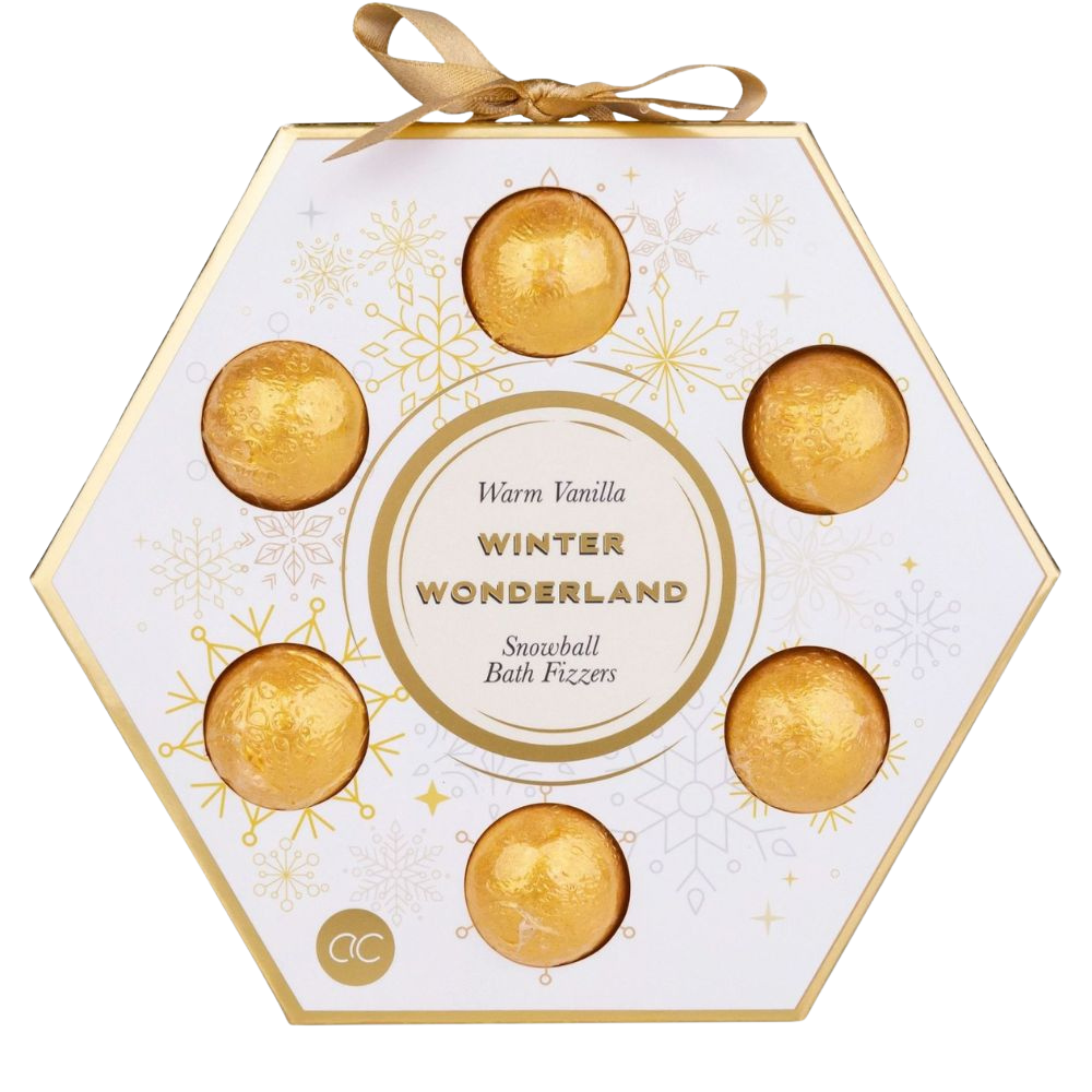 Accentra | Badebomben-Set Winter Wonderland - Vanille - 6 Badekugeln à 15 g
