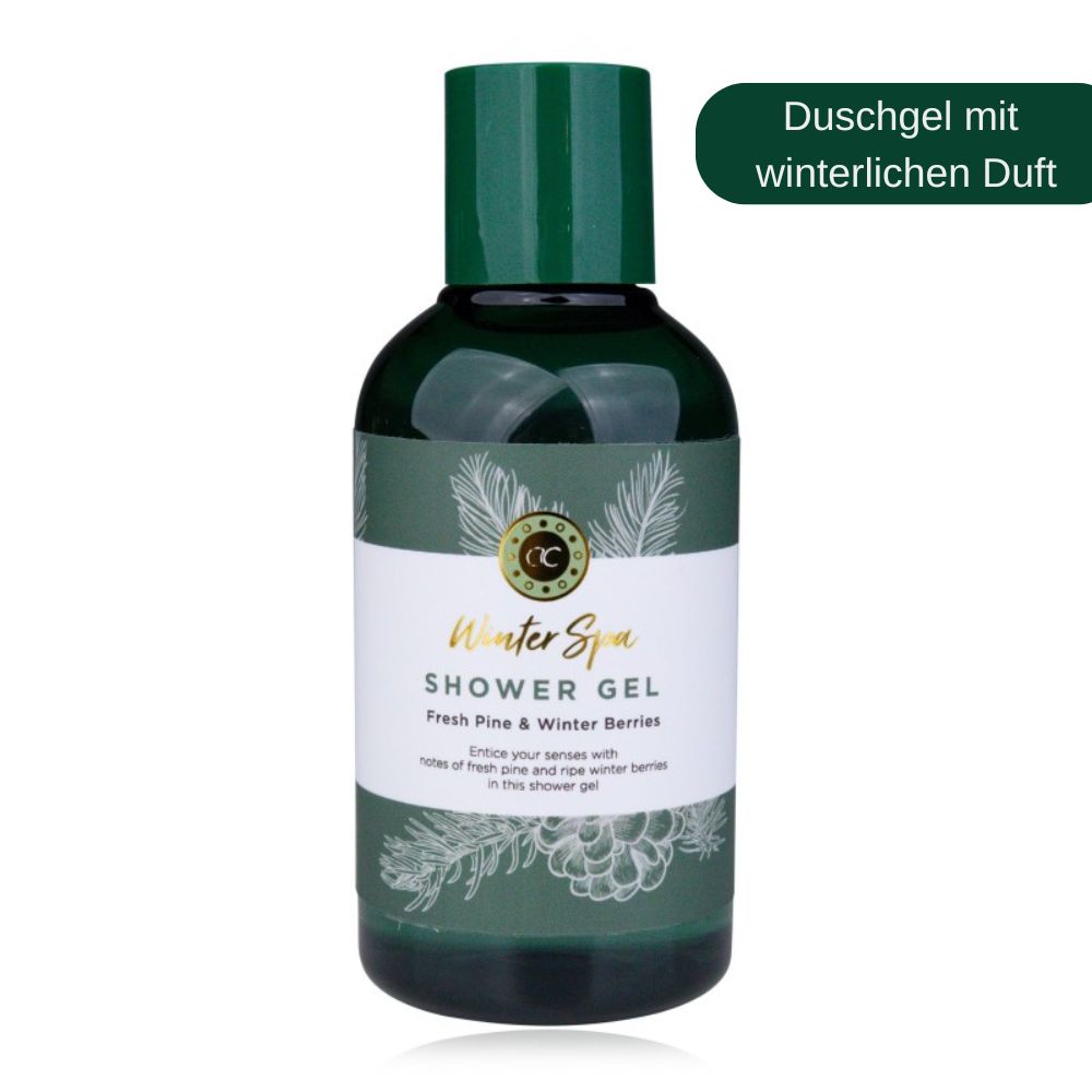 Accentra | Badeset Winter Spa in Holzbox mit Duschgel, Seife & Badebürste