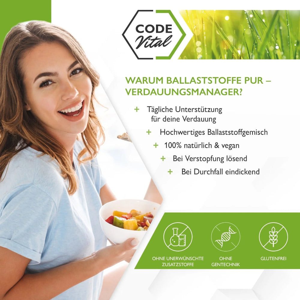 Code Vital | Ballaststoffe PUR - Verdauungsmanager