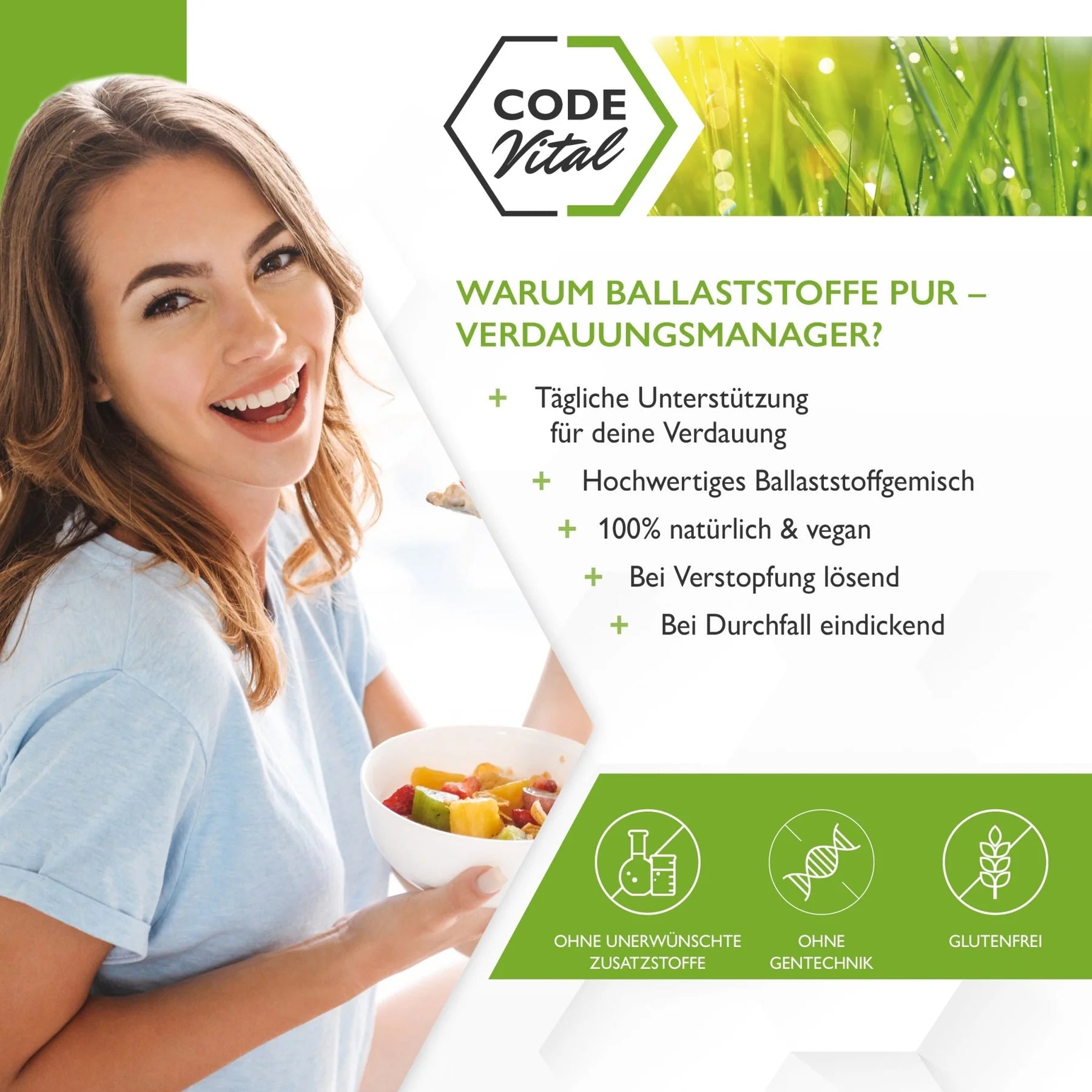 Code Vital Ballaststoffe PUR - Verdauungsmanager