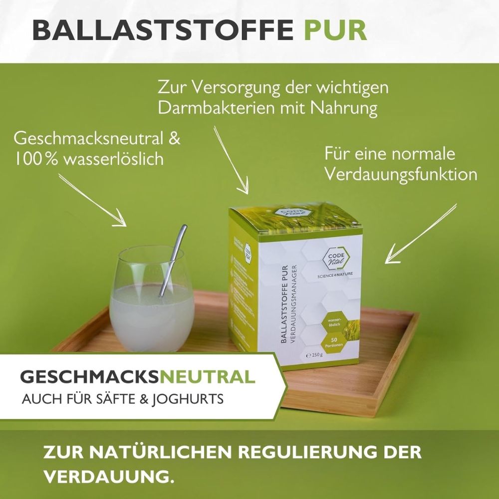 Code Vital | Ballaststoffe PUR - Verdauungsmanager