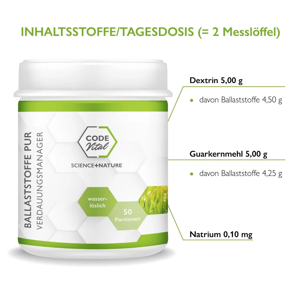 Code Vital | Ballaststoffe PUR - Verdauungsmanager