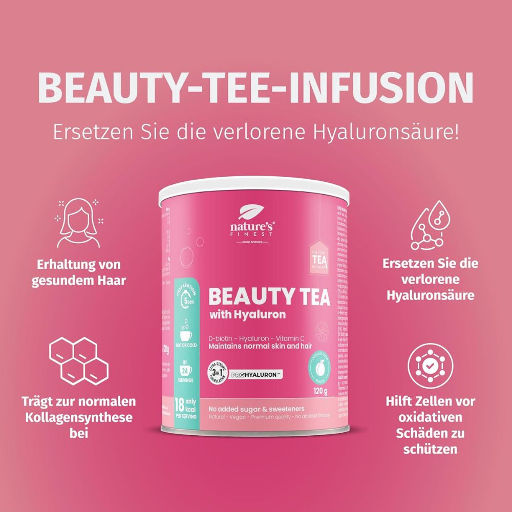 Nature's Finest | Beauty Tea mit Hyaluronsäure