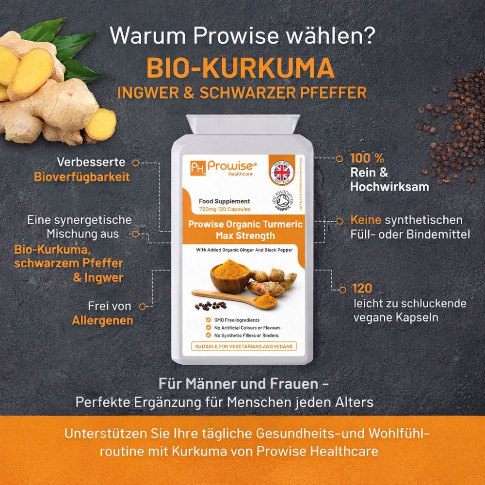 Prowise Healthcare | Bio-Kurkuma-Curcumin 720 mg - 120 Kapseln