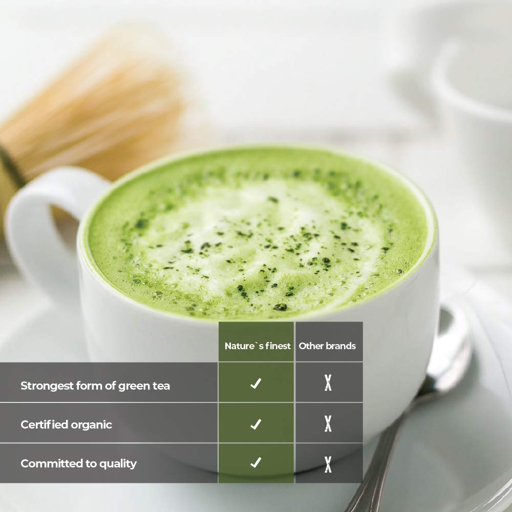 Nature's Finest I Matcha Bio Pulver I Matcha ist die hochwertigste Form von grünem Tee
