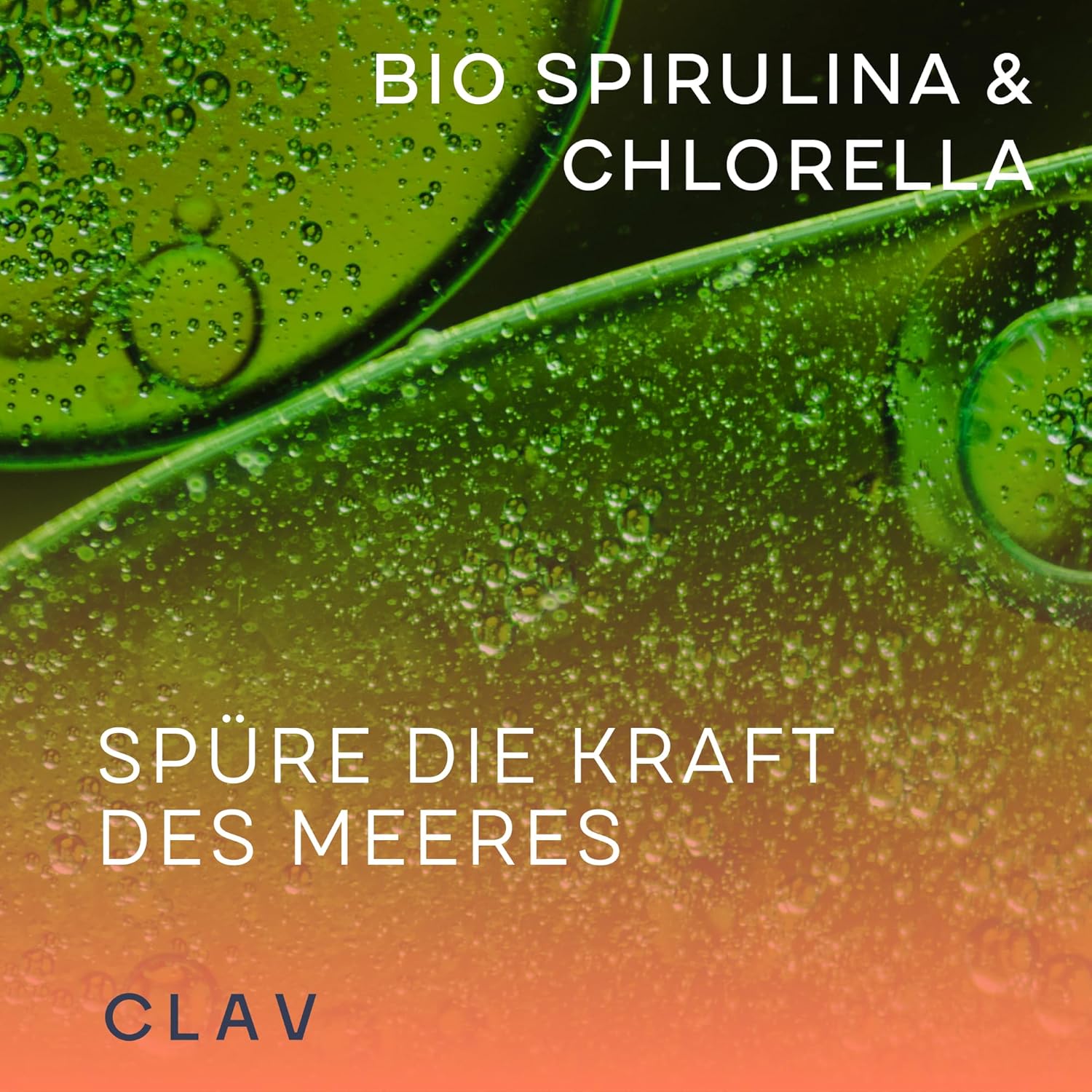 Clav | Bio Spirulina & Chlorella - Premium Algen Pulver Tabletten