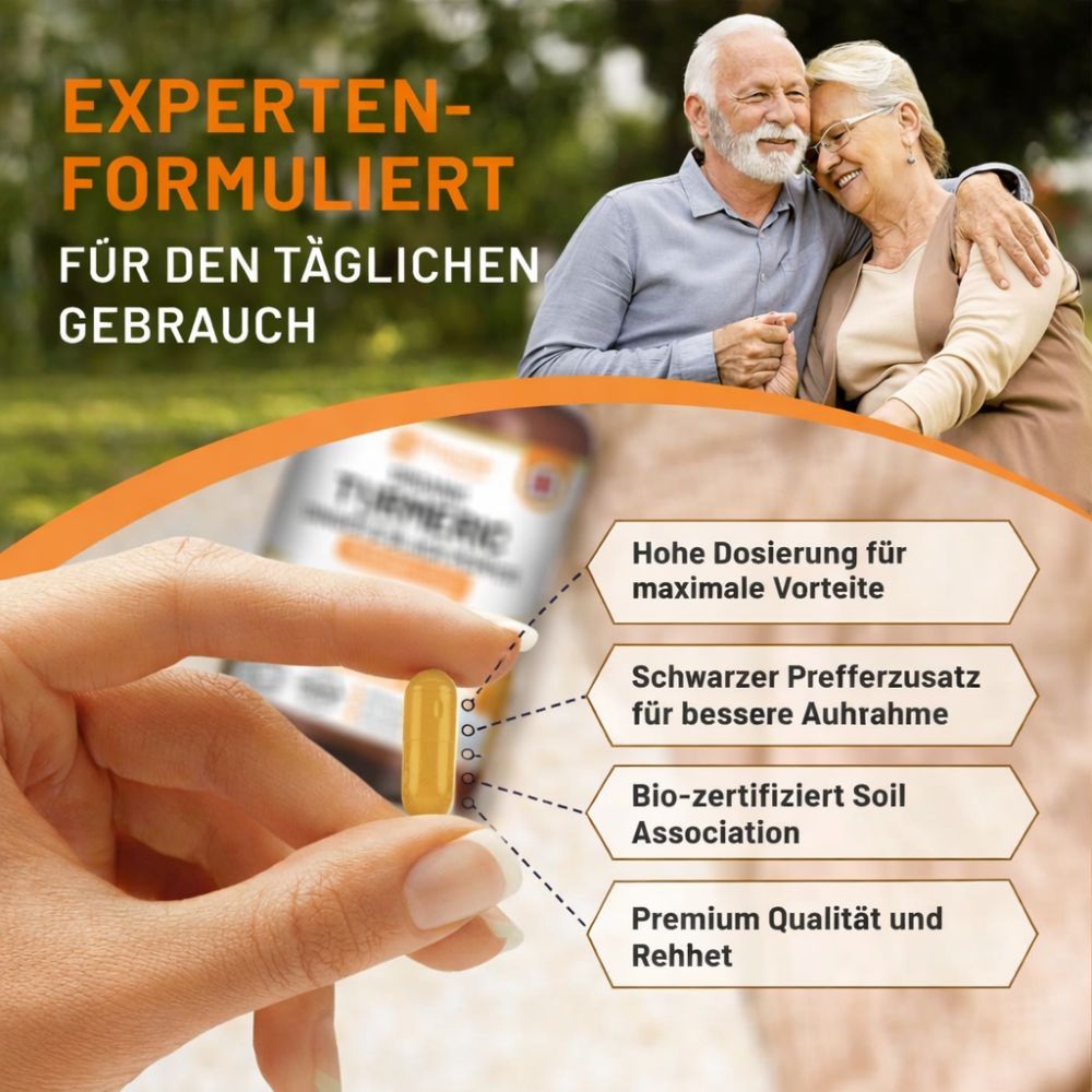 Prowise Healthcare | Kurkuma 1440 mg mit Schwarzem Pfeffer und Ingwer - 120 vegane Kapseln