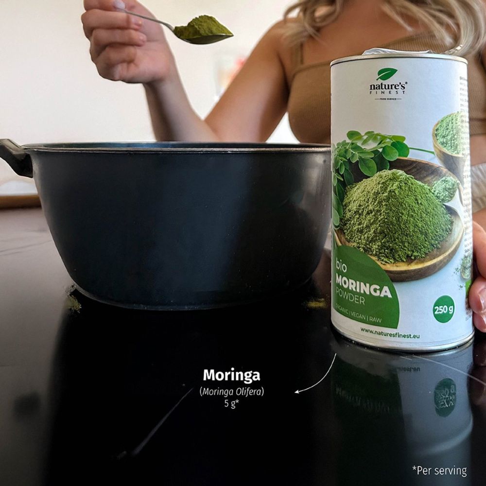 Nature's Finest | Bio Moringa Pulver für Blutzucker, Verdauung & Vitalität