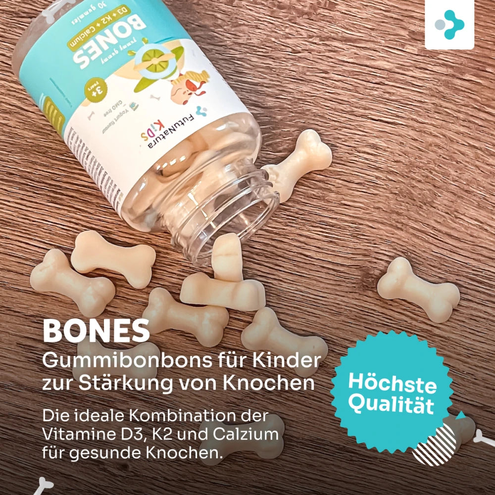 FutuNatura | Bones für Kinder zur Stärkung von Knochen und Zähnen