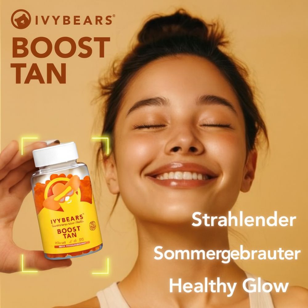 IvyBears | Boost Tan - Gummibärchen für eine natürliche Sommerbräune