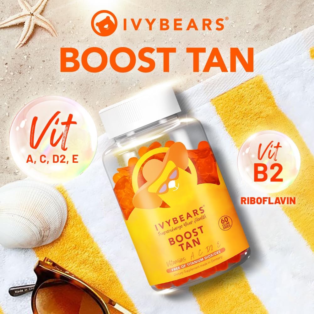 IvyBears | Boost Tan - Gummibärchen für eine natürliche Sommerbräune