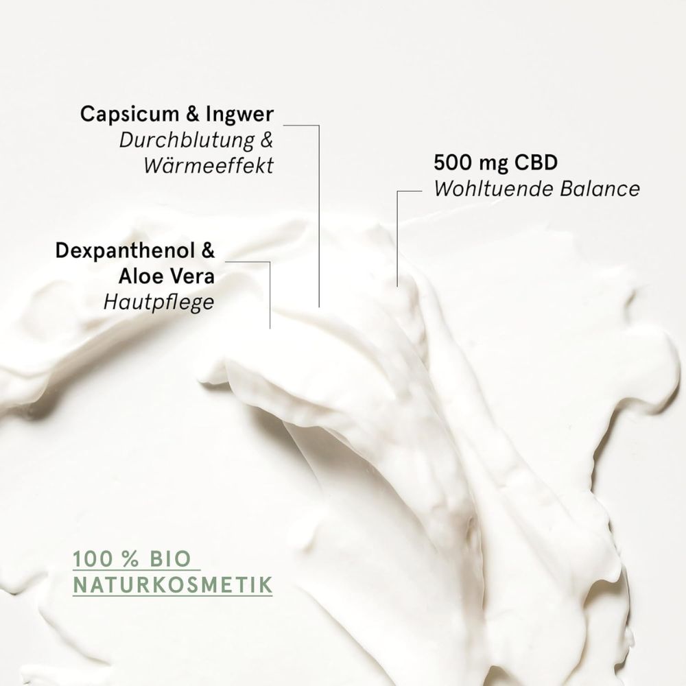 CBD VITAL | Wärmende CBD Creme - WARM - 120 ml