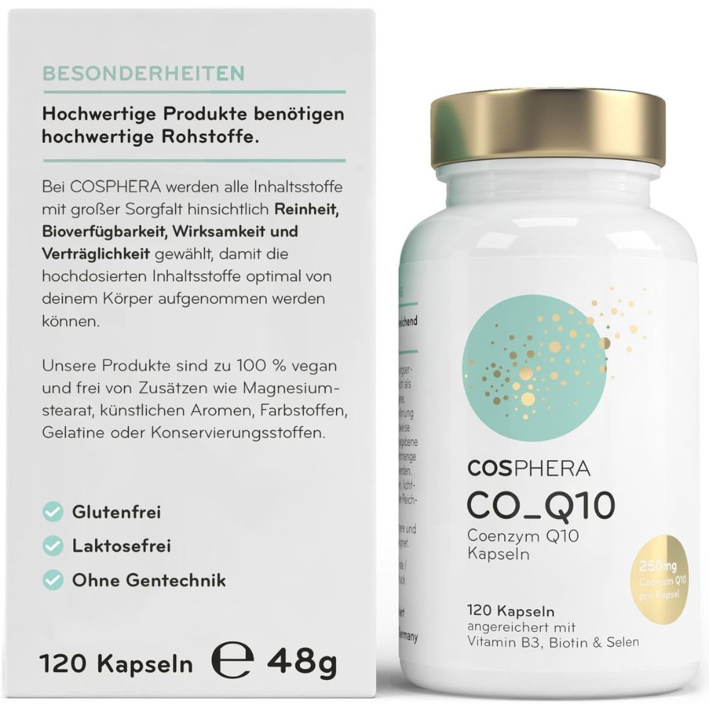 Cosphera | Coenzym Q10 Kapseln – 120 Stück