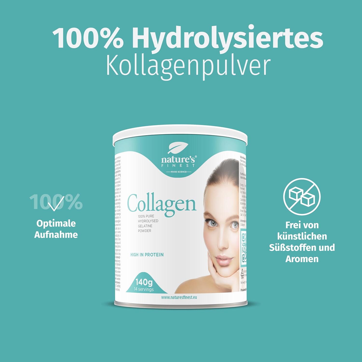 Nature's Finest I Kollagenpulver - Völlig reines und natürliches Kollagen