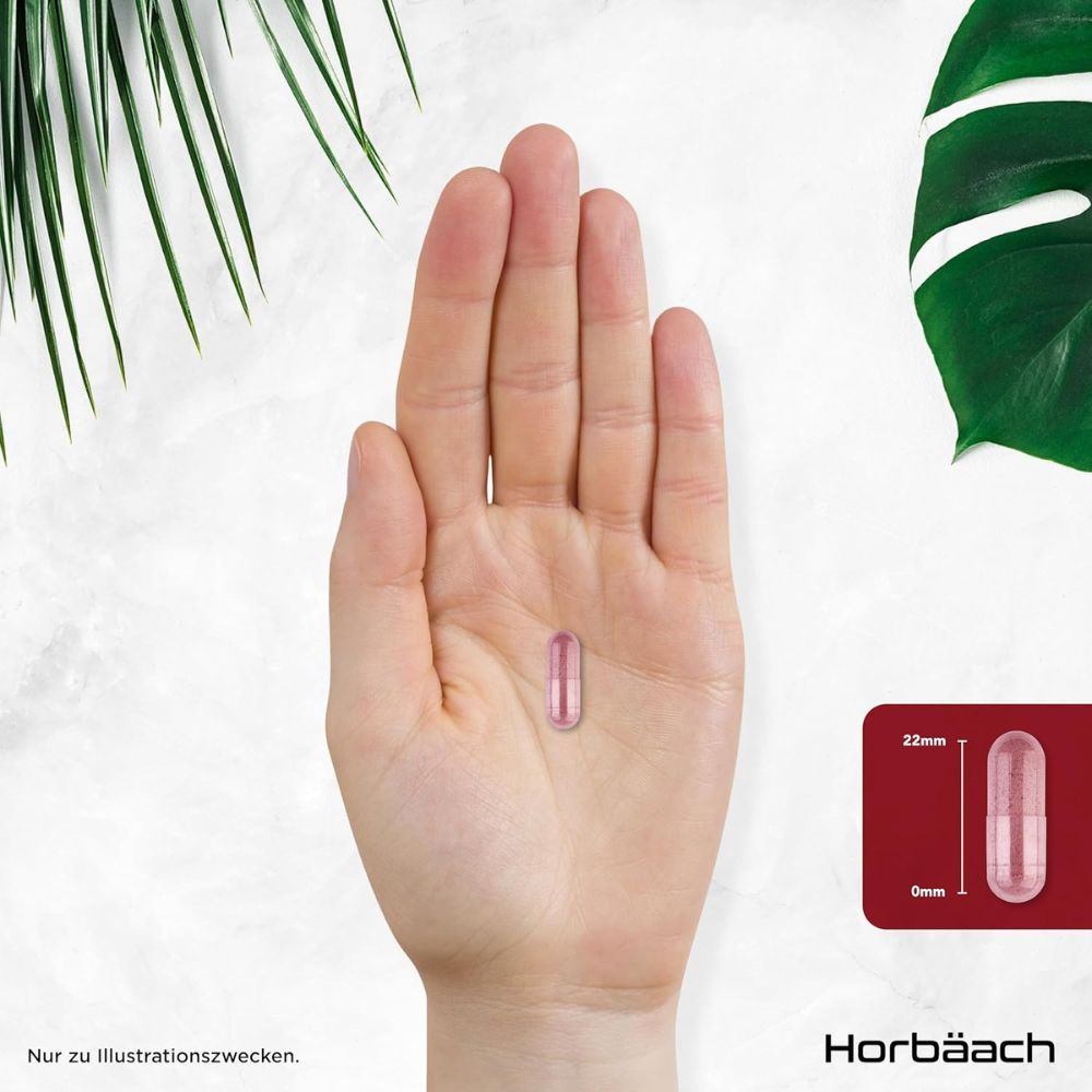 Horbaach | Cranberry Hochdosiert 50000mg mit 200mg Vitamin C - 180 Kapseln