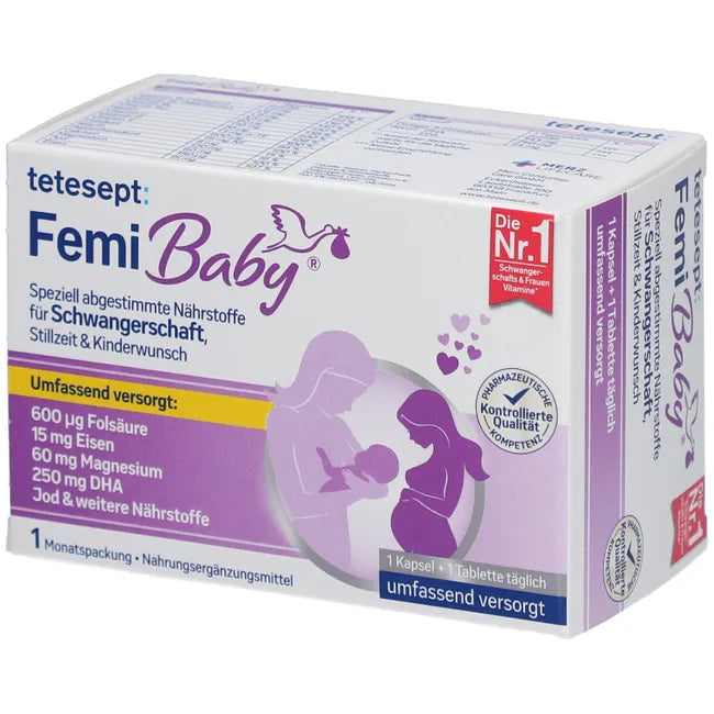 tetesept® | Femi Baby für Kinderwunsch, Schwangeren und Stillenden